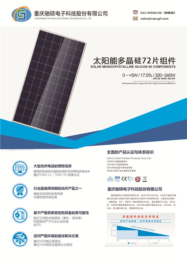 光伏板,光伏組件,太陽能電池板,太陽能多晶硅72片組件